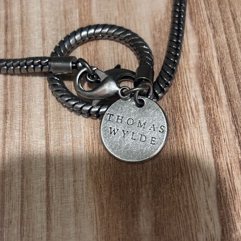 Thomas Wylde Rope Chain Necklace with circle Shaped Charm